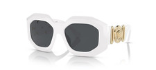Versace VE4424U 314/87 White Gold Gray Medusa Oversized Women's Sunglasses picture