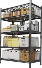 5 Tier Heavy Duty Garage Shelving Unit 2200 LBS Adjustable Steel Storage Rack picture