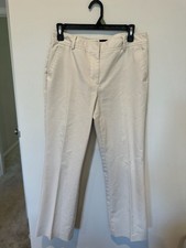 Talbots Petites Cream Beige Cotton Petite Size 8P Pants picture