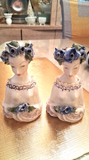 Vintage Cordry Porcelain Bust Figurines Lot of (2) 5005 picture