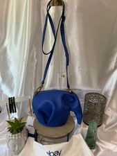 EUC Loewe Elephant Royal Blue Calfskin Elephant-Shaped Crossbody w COA picture