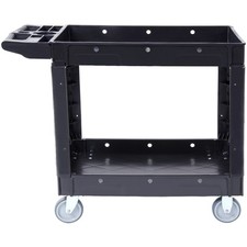 Uimoso Utility Service Cart Rolling Cart 2 Shelf 550LBS with 360° Swivel Wheels picture