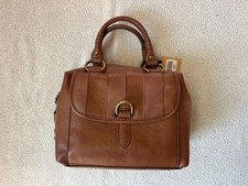 NWT Frye Lock Grip Large Satchel Brown Leather Handbag picture