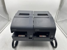 Lot of 2 Epson TM-H2000 Thermal Receipt Printer MICR & Endorser M255A picture