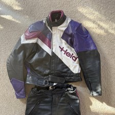 Held Motorcycle Leathers Race Suit HEROS Vintage 2-Piece Genuine Leather picture