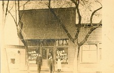 Vintage RPPC Star Cafe Blockton Iowa Real Photo Postcard Kruxo Paper 1910s picture
