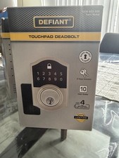 Defiant Touchpad Deadbolt Satin Nickel Keyed Entry Quick Re-Key 10 Codes MPN picture