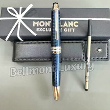 MONTBLANC Luxury Meisterstück Solitaire Blue Hour LeGrand Rollerball Pen picture