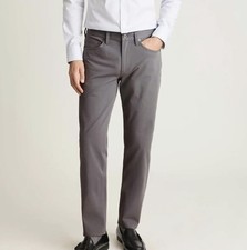 Bonobos Tech Chinos 5 Pocket Slim Fit Size 31x32 Grey New R306 picture
