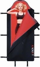 KLOUDT Full Body Red/Infrared Light Therapy Mat 660nm 850nm Black/Red picture