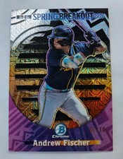 2026 Bowman Chrome Andrew Fischer Spring Breakout Black Mojo Refractor 05/10 picture
