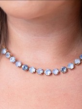 Diva Custom Mini Oakland Necklace in Blue Mix TOVA picture