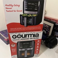 Gourmia 6-Qt Digital Window Air Fryer with 12 Presets-New In A Sealed Box picture