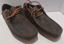 Clarks Shacre II Run Men's Size 8.5 M Beeswax Leather Wallabee Moc Shoes NIB picture