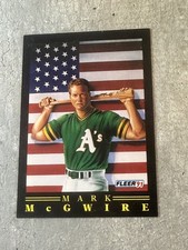 1991 Fleer #4 Mark McGwire Pro-Visions, Oakland Athletics 