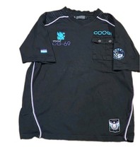 VTG Coogi Australia CG-69 Embroidered T Shirt Mens Black Purple Y2K Hip Hop Tee picture