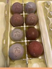 6 Dark AND OR Bloomy FERTILE Hatching Eggs - Multi Gen Marans Olive BC No Custom picture