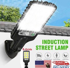 2400W LED Solar Flood Light Motion Sensor Wall Street Yard Outdoor Security Lamp picture