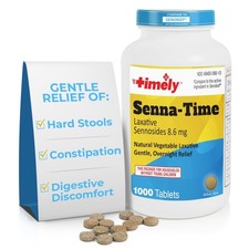 TIME-Cap Labs Senna Time Laxative 1000 Count (Pack of 1), Only picture