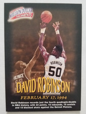 1997-98 Fleer David Robinson Million Dollar Moments #25 San Antonio Spurs picture