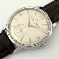 NO TARIFFS VINTAGE GIRARD PERREGAUX ORIGINAL DIAL MANUAL WIND OVERSIZED WATCH picture