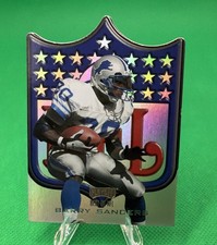 1998 Playoff Prestige Best of NFL Die-Cut Barry Sanders SP NFL SHIELD 🔥RARE🔥 picture