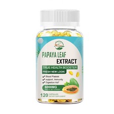 Papaya Leaf Extract Capsules – 600mg – 120 Count – Platelet & Digestive Support picture