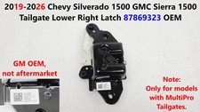 2019-26 Chevy Silverado 1500 GMC Sierra 1500 Tailgate Lower Right Latch 87869323 picture