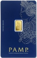 PAMP Suisse Fortuna 1 gram .9999 Gold Bar - Sealed Assay Card picture