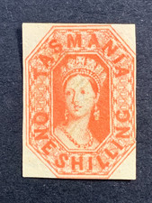  Australia - Tasmania - 1855-64 - Chalon Head - Imp - 1/- Orange - MINT picture