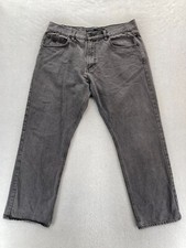 Rocawear Jeans Mens 38x30 Classic Fit Gray Straight Leg Hip Hop Y2K Mid Rise picture