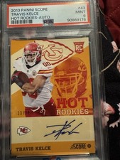 Graded 2013 Panini Score Travis Kelce #43 Hot Rookies PSA 9AUTOGRAPHED picture