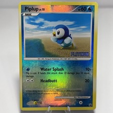 Pokémon TCG 2009 Reverse Holo Platinum Unlimited Stamped Piplup 71/100 picture
