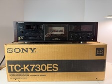 Sony TC-K730ES Stereo Cassette Tape Deck Player Wood Side - Works picture