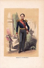 Portrait 19th century William I of Württemberg Wilhelm I Württemberg 1845 picture