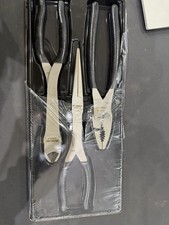 Snap-On Tools USA NEW BLACK 3pc Soft Grip Heavy-Duty Pliers Set PL330ACFBK 11