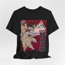 Gaara Anime Graphic Shirt, Unisex Tee, Short Sleeve T-Shirt, Naruto Fan Gift, picture