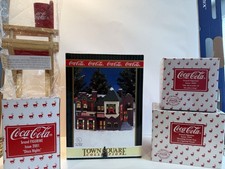 Vintage Coca Cola Cavanagh Lot 1998-2001 Town Square Atlanta Bottling Co & Bears picture