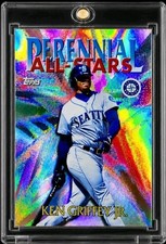 ✨1999 TOPPS ⚾️ PERENNIAL ALL-STARS REFRACTOR ✨ KEN GRIFFEY JR. #PA1 HOFER SP NM picture