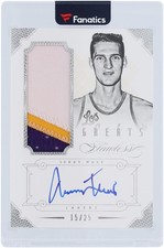 Jerry West Los Angeles Lakers Signed 2012-13 Panini Flawless #22 #15/25 Card picture