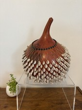 Vintage African Cowrie Shekere/Chekere  picture