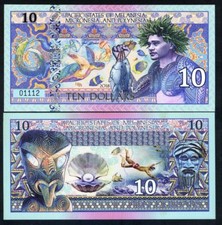 Pacific States of MMP $10 Private Issue Polymer - Fisherman, Sea Turtle, Diver F picture