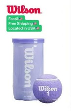 2 Pcs ( 1 CAN ) WILSON INTRIGUE PURPLE Tennis Balls, High Elastic Training Balls picture