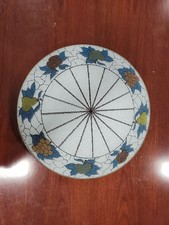 VTG Rare MCM Round Glass Ceiling Light Fixture Fruit Retro Kitchen Dining Decor picture