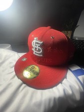 New Era 59FIFTY St. Louis Cardinals Red Fitted Cap Hat Size 7 1/2 MLB picture
