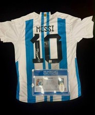 Lionel Messi Signed Argentina #10 Jersey FIFA World Cup Icons COA picture