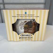 Vintage Rival Potpourri Crock With Original Box - Cottagecore - Grannycore picture
