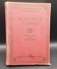 (Box3) Antique 1912 Beginner's German Textbook walter & Kraus picture