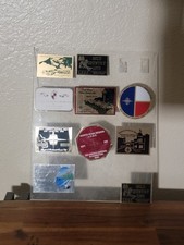 Vintage Solid Metal LCOC Lincoln & Continental Owners Club Dash Plaques Lot 1979 picture