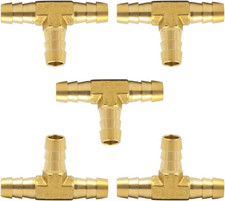 Vis Brass Hose Barb Tee 3/16
